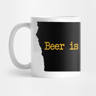 Iowa Beer Is Good IA Mug